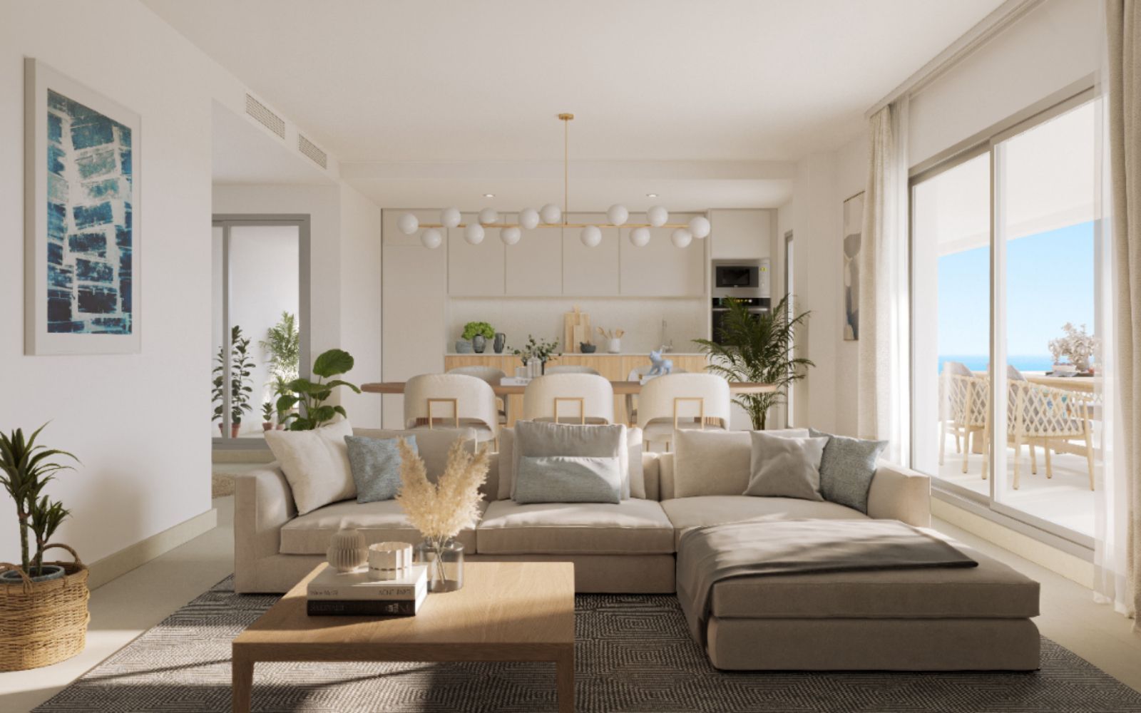 08 modern living room ocean view